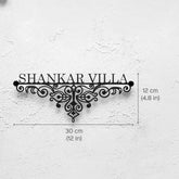 Personalized Ornate Weatherproof Name Plate for Villa